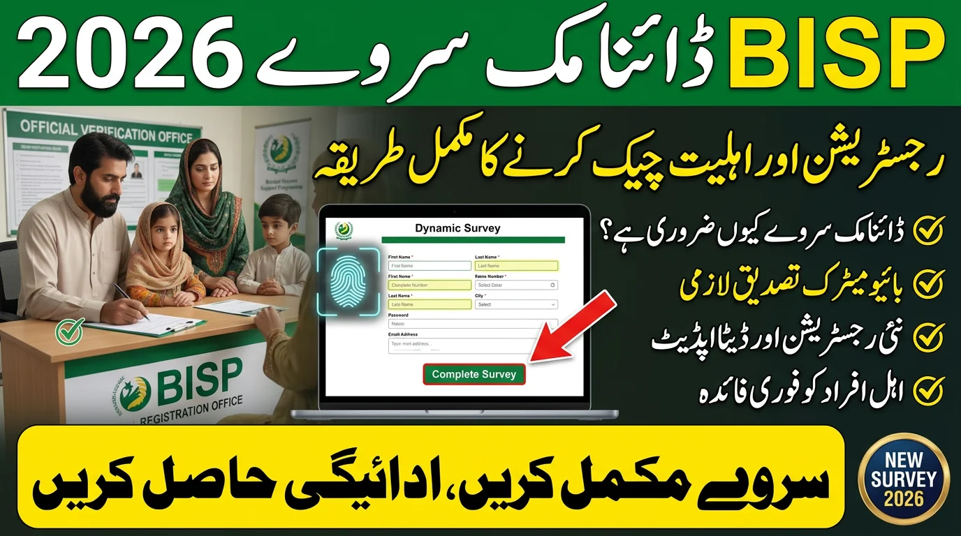 BISP Dynamic Survey 2026 Online Registration & Eligibility Guide